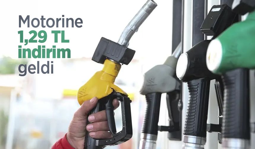 Motorine 1,29 TL indirim geldi