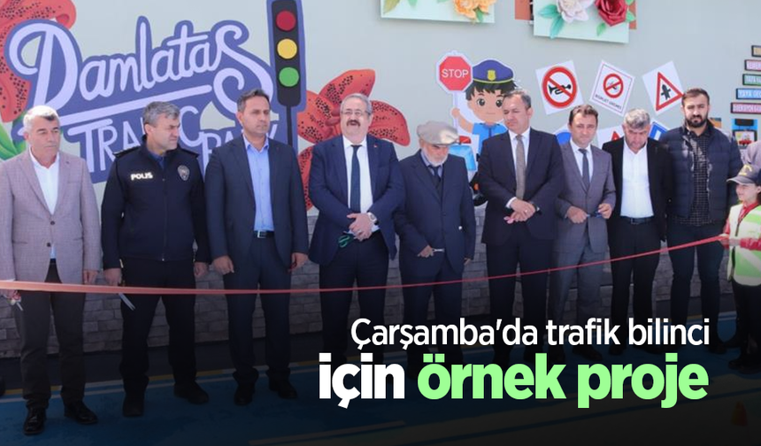Çarşamba'da trafik bilinci için örnek proje