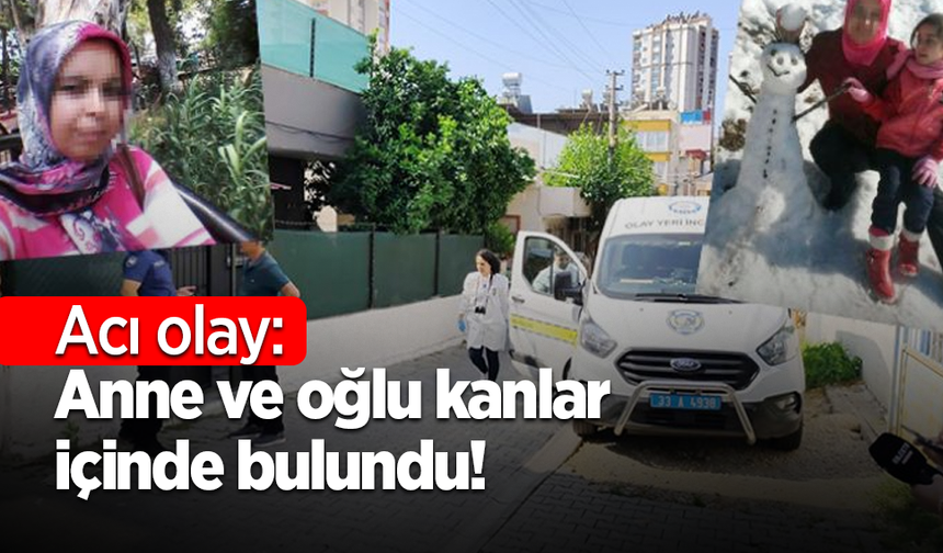 Acı olay: Anne ve oğlu kanlar içinde bulundu!