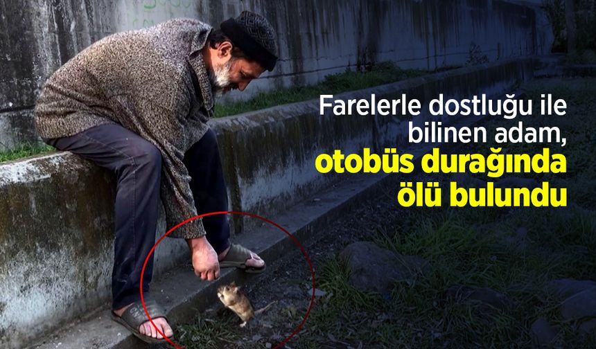 Farelerle dostluğu ile bilinen adam, otobüs durağında ölü bulundu