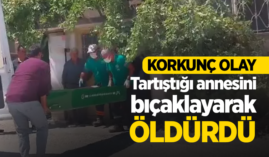 Korkunç olay: Tartıştığı annesini bıçaklayarak öldürdü