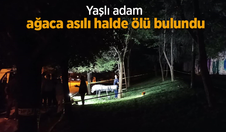 Yaşlı adam ağaca asılı halde ölü bulundu.