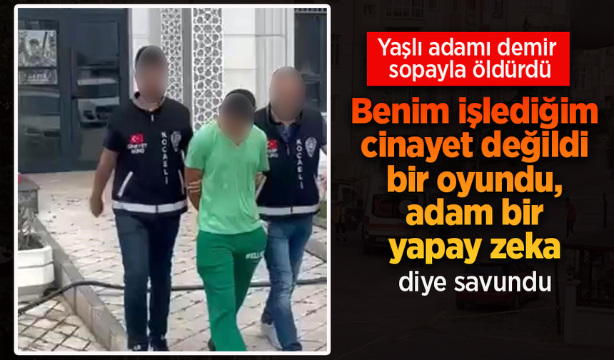 Yaşlı adamı demir çubukla döverek öldürdü. Yapay zekaydı dedi.