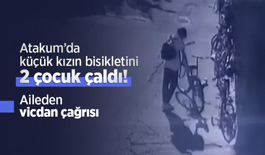 Atakum’da küçük kızın bisikletini 2 çocuk çaldı! Aileden vicdan çağrısı