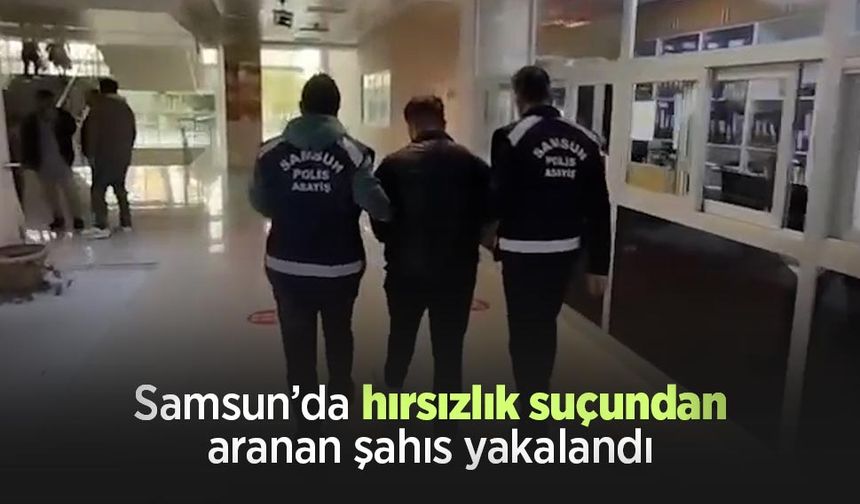 Samsun’da hırsızlık suçundan aranan şahıs yakalandı
