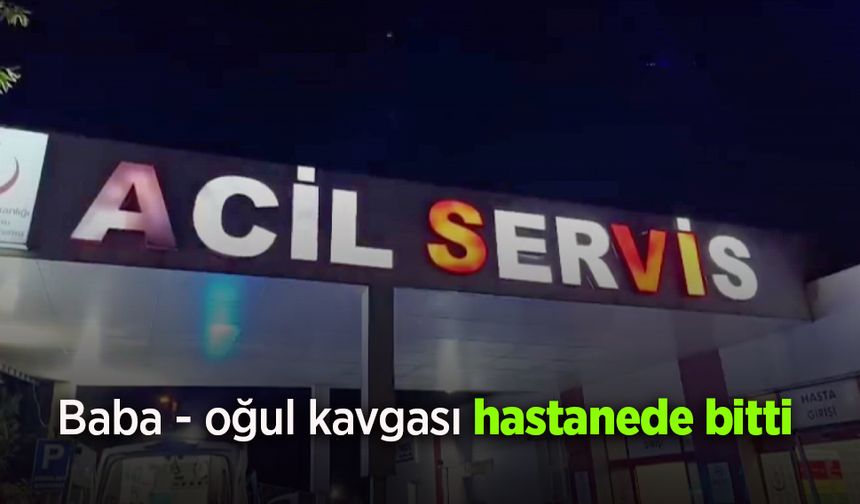 Baba oğul kavgası hastanede bitti