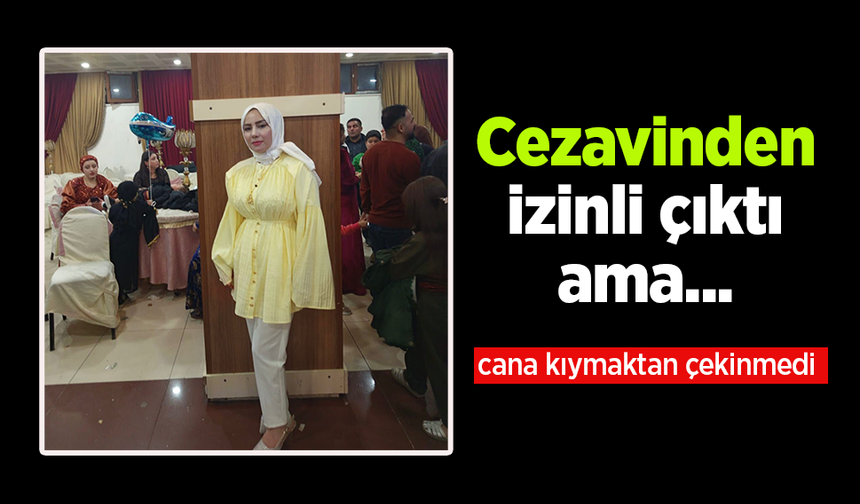Cezaevinden izinli çıktı ama...