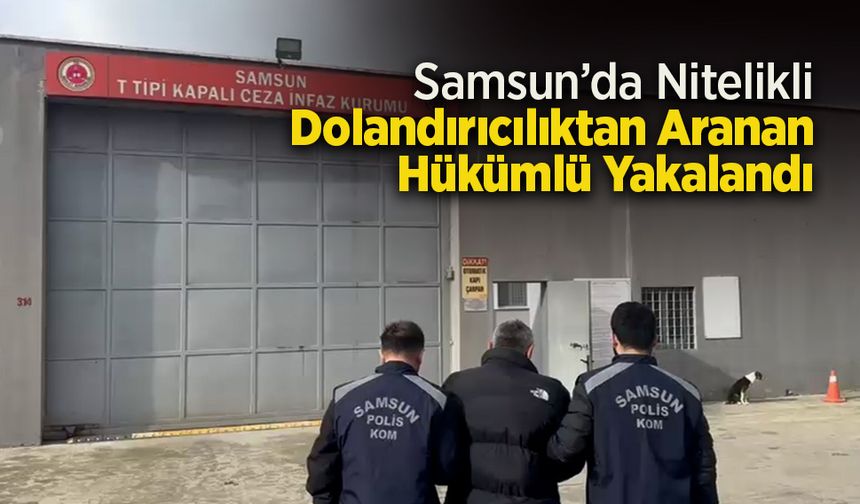 Samsun’da Nitelikli Dolandırıcılıktan Aranan Hükümlü Yakalandı