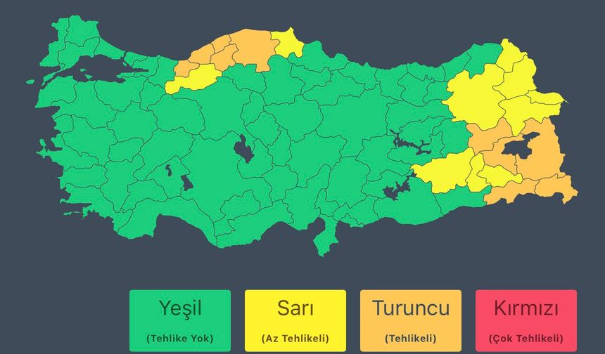 İçişleri Bakanlığı'ndan kuvvetli kar yağışı uyarısı