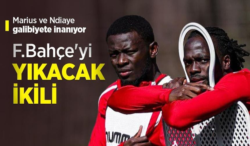Marius ve Ndiaye galibiyete inanıyor,  F.Bahçe'yi YIKACAK İKİLİ