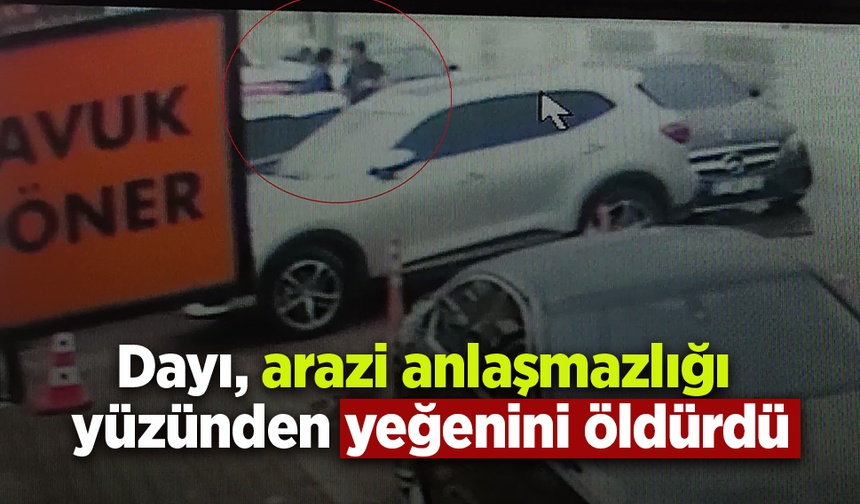 Dayı arazi anlaşmazlığı yüzünden yeğenini öldürdü
