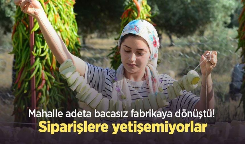 Mahalle adeta bacasız fabrikaya dönüştü! Siparişlere yetişemiyorlar
