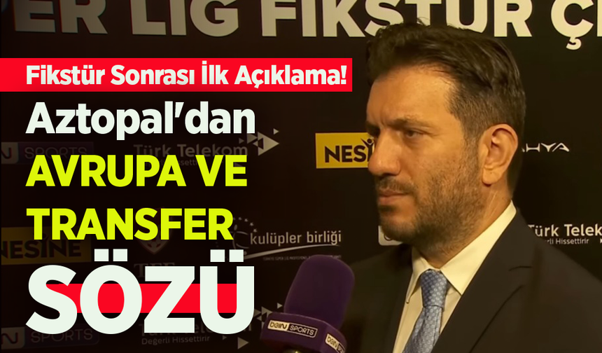 Fikstür Sonrası İlk Açıklama!