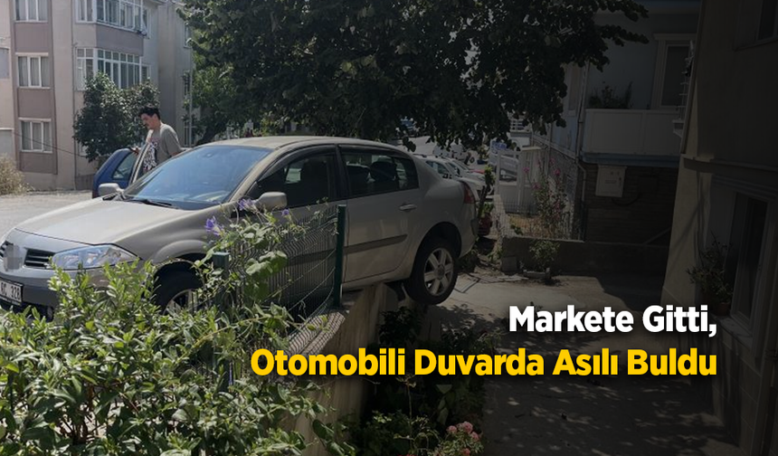 El Frenini Çekmeyi Unuttu, Otomobil Bahçe Duvarında Asılı Kaldı