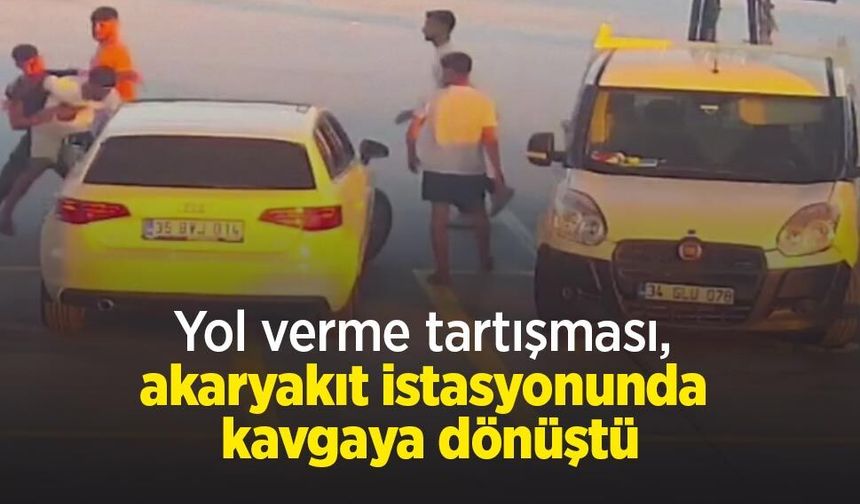 Yol verme tartışması, akaryakıt istasyonunda kavgaya dönüştü