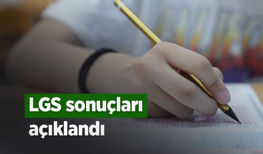LGS sonuçları açıklandı