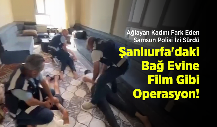 Ağlayan Kadını Fark Eden Samsun Polisi İzi Sürdü: Şanlıurfa'daki Bağ Evine Film Gibi Operasyon!