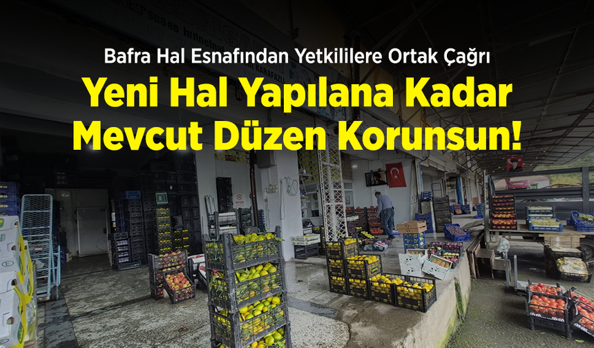 Bafra Hal Esnafından Yetkililere Ortak Çağrı: "Yeni Hal Yapılana Kadar Mevcut Düzen Korunsun!"