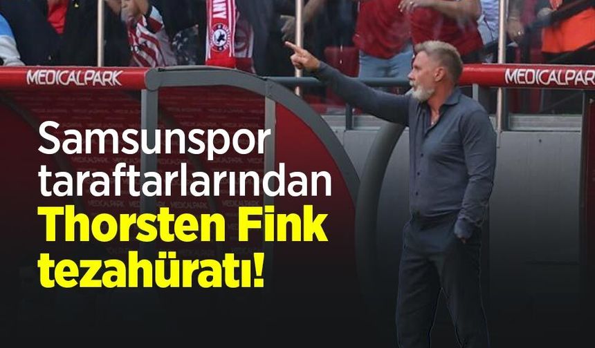 Samsunspor taraftarlarından Thorsten Fink tezahüratı!