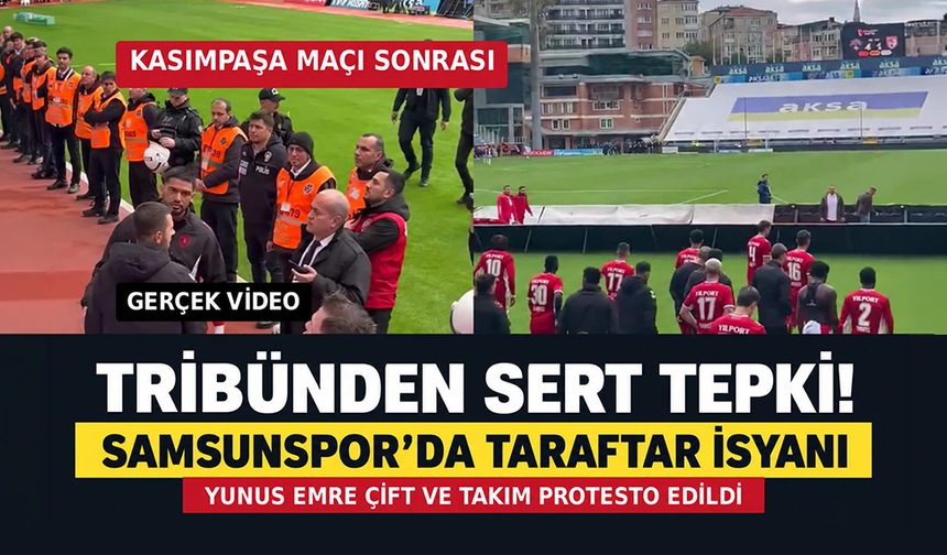 Samsunspor taraftarından Yunus Emre Çift'e ve takıma sert tepki!