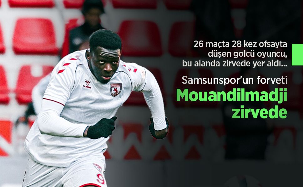 Samsunspor'un forveti Mouandilmadji zirvede