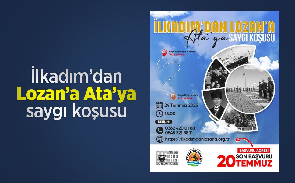 İlkadım’dan Lozan’a Ata’ya saygı koşusu