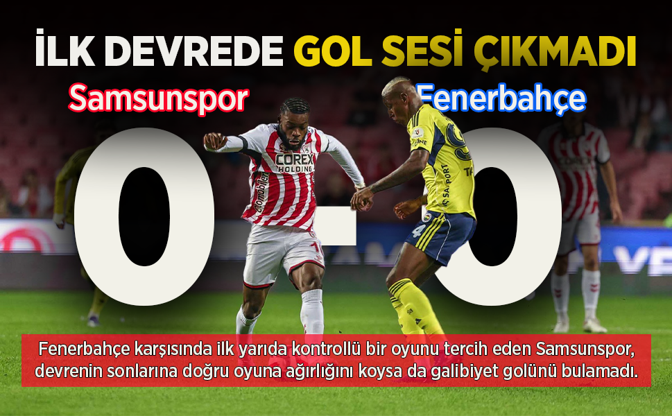 İLK DEVREDE GOL SESİ ÇIKMADI
