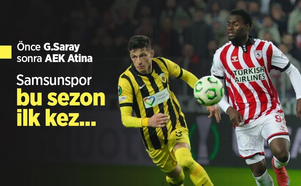 Samsunspor bu sezon ilk kez...