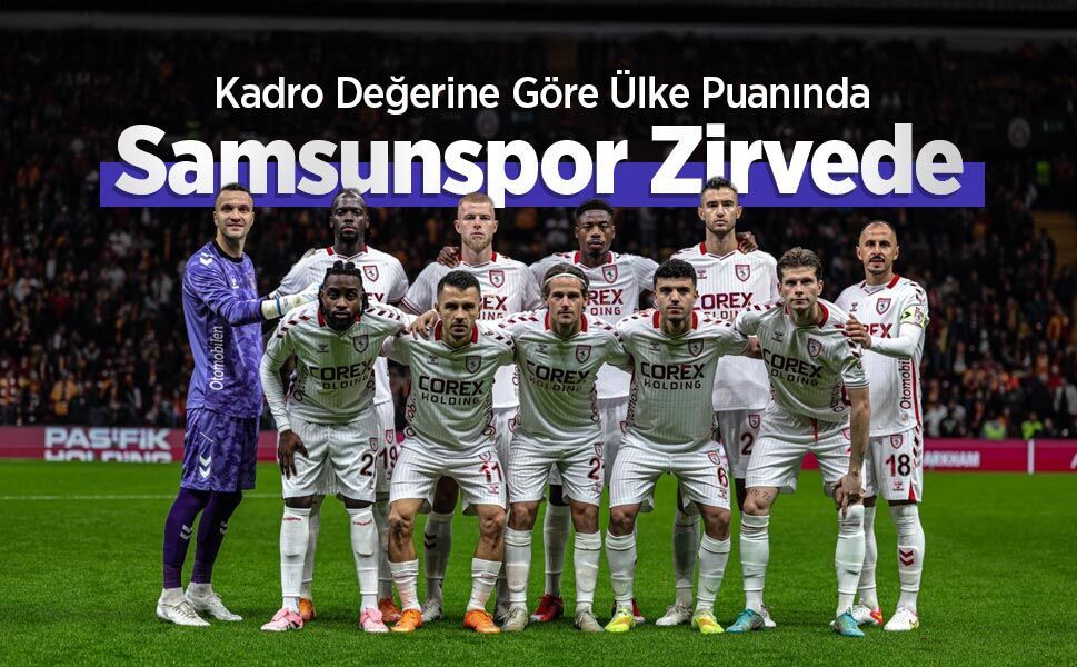 Kadro Değerine Göre Ülke Puanında Samsunspor Zirvede
