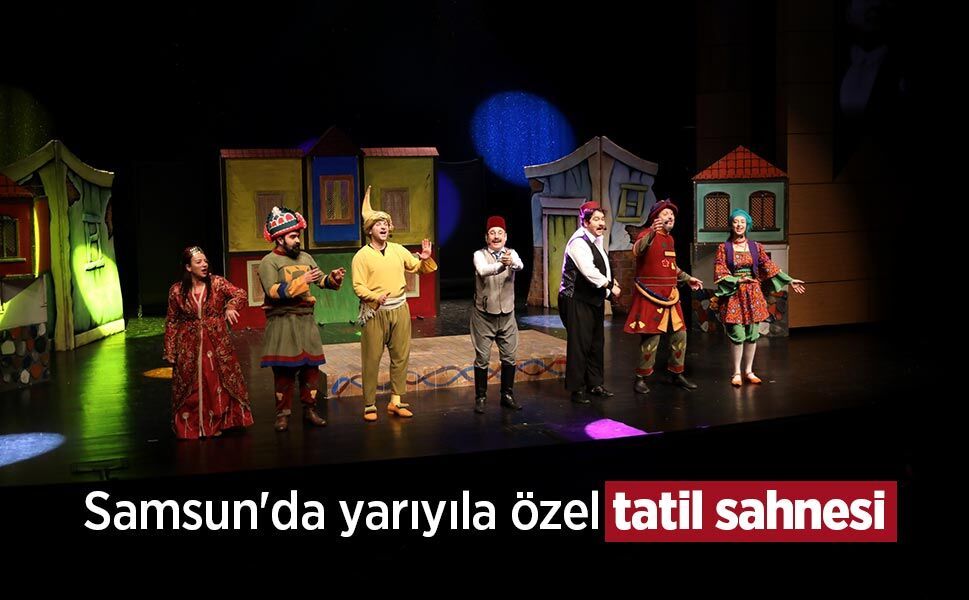 Samsun'da yarıyıla özel tatil sahnesi
