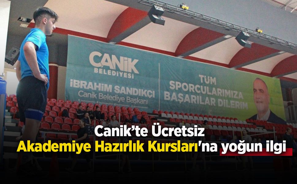Canik’te Ücretsiz Akademiye Hazırlık Kursları'na yoğun ilgi