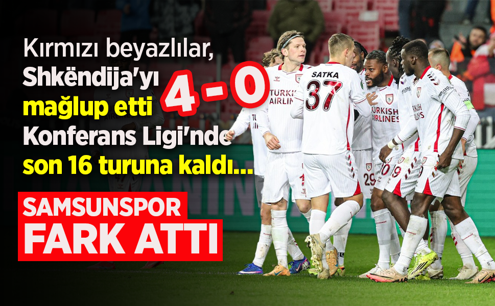 Kırmızı beyazlılar, Shkëndija'yı mağlup etti Konferans Ligi'nde son 16 turuna kaldı…