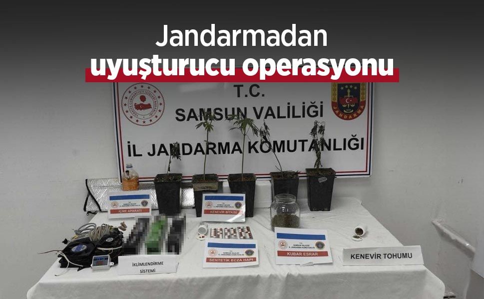 Jandarmadan uyuşturucu operasyonu