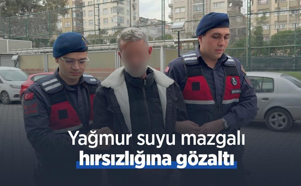 Yağmur suyu mazgalı hırsızlığına gözaltı