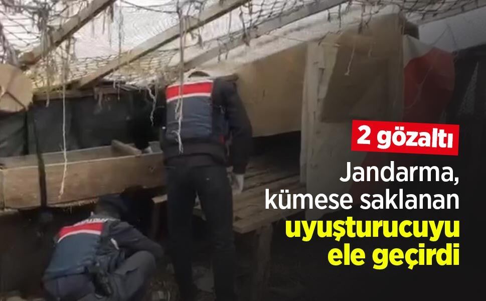Jandarma, kümese saklanan uyuşturucuyu ele geçirdi: 2 gözaltı - samsunhaber.com