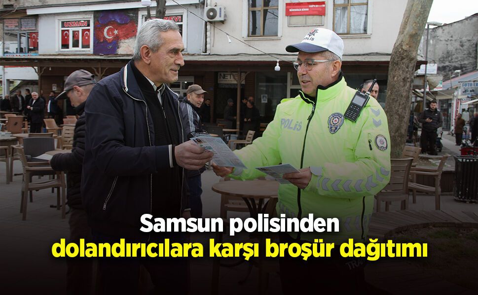 Dolandırıcılara karşı broşür dağıtımı