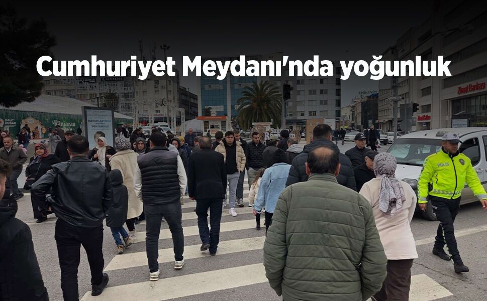 Cumhuriyet Meydanı'nda yoğunluk