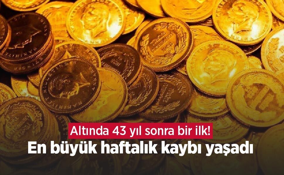 Altında 43 yıl sonra bir ilk! En büyük haftalık kaybı yaşadı