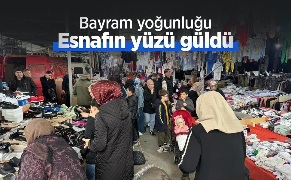 Bayram yoğunluğu: Esnafın yüzü güldü