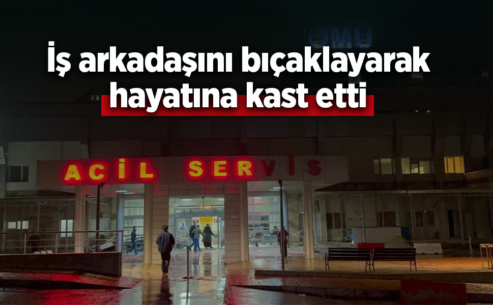 İş arkadaşını bıçaklayarak hayatına kast etti