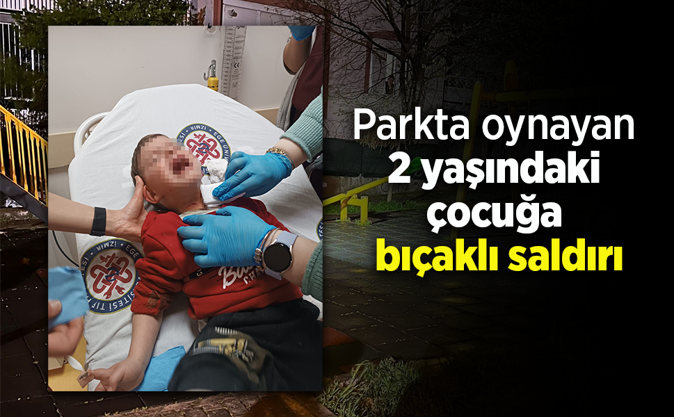 Parkta oynayan 2 yaşındaki çocuğa bıçaklı saldırı