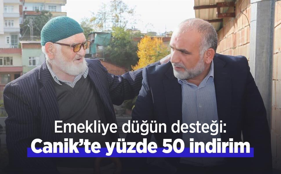 Emekliye düğün desteği: Canik’te yüzde 50 indirim