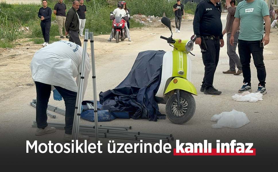 Motosiklet üzerinde kanlı infaz