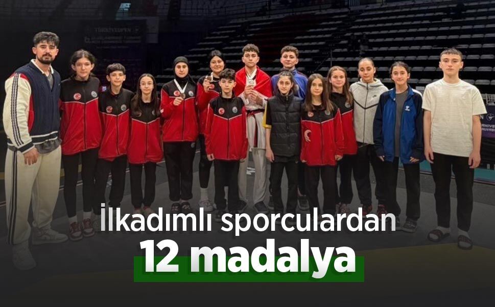 İlkadımlı sporculardan 12 madalya