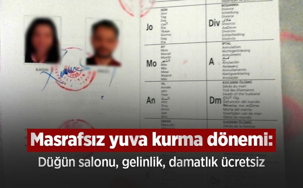 Masrafsız yuva kurma dönemi: Düğün salonu, gelinlik, damatlık ücretsiz