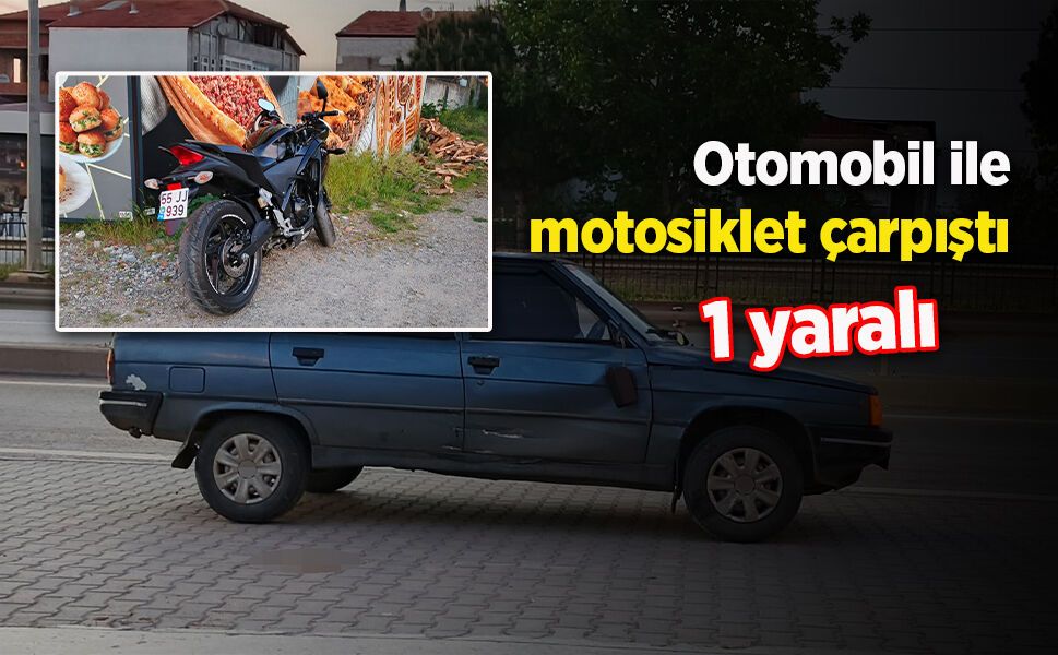 Otomobil ile motosiklet çarpıştı: 1 yaralı - samsunhaber.com