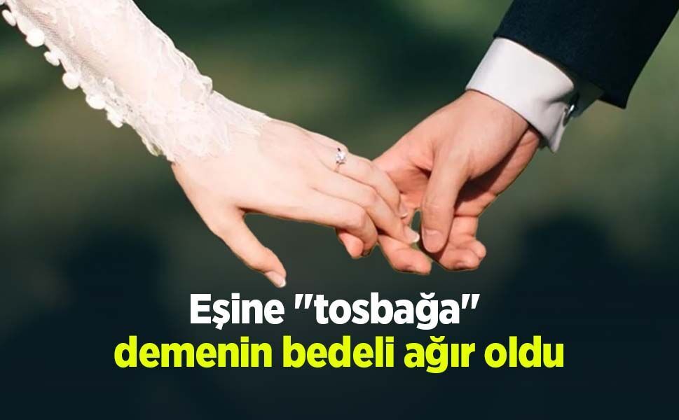 Eşine "tosbağa" demenin bedeli ağır oldu