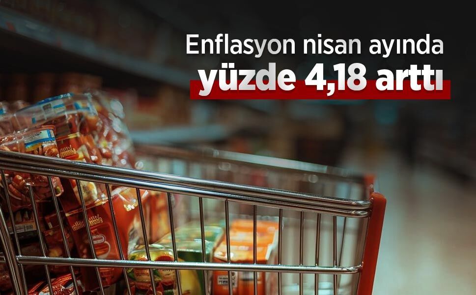 Enflasyon nisan ayında yüzde 4,18 arttı