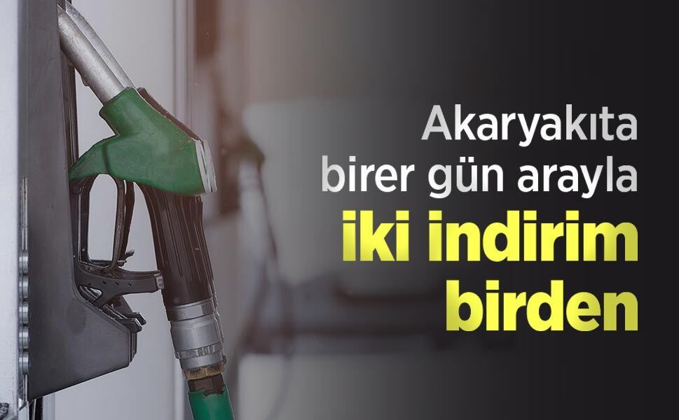 Akaryakıta birer gün arayla iki indirim birden