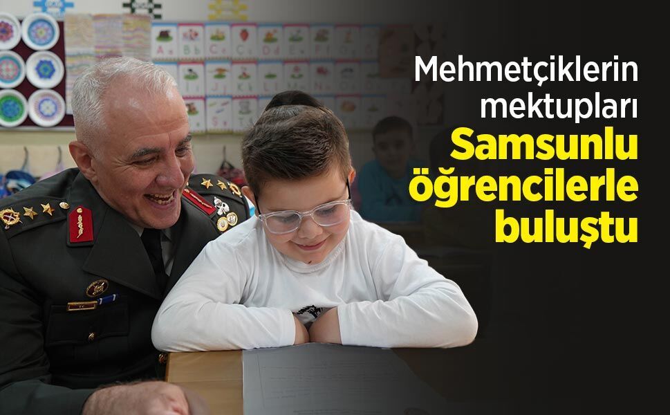 Mehmetçiklerin mektupları Samsunlu öğrencilerle buluştu